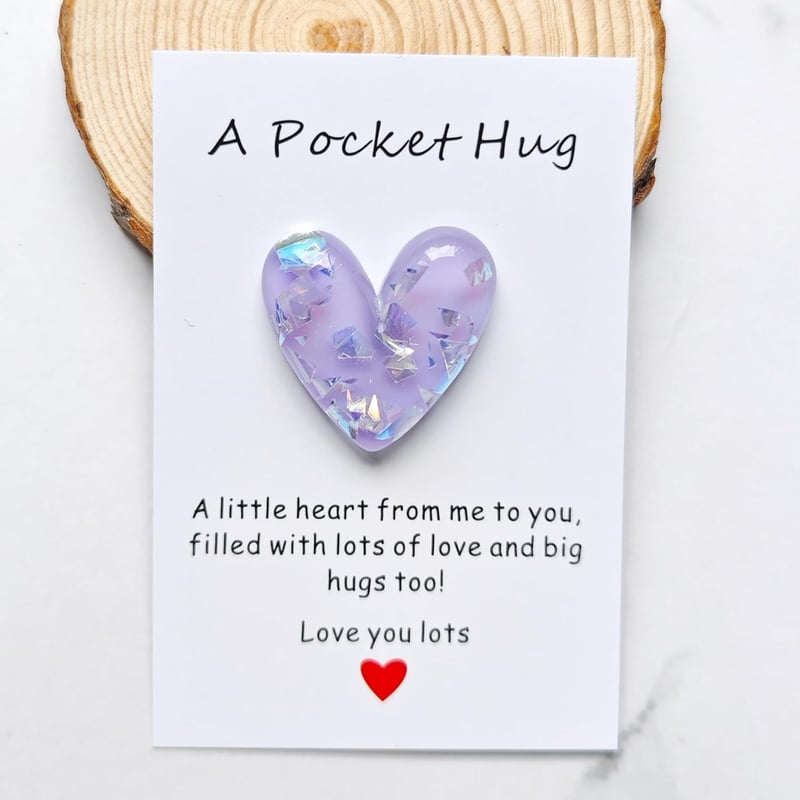 Long Distance Relationship Pocket Hug Heart Gift for Couples