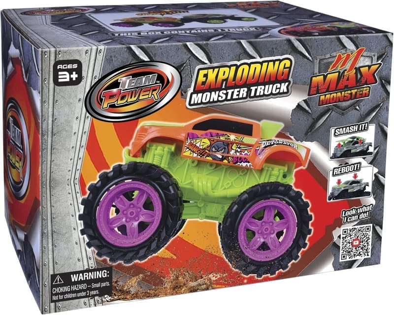 Monster Truck Toy with Sounds and Lights for Boys Ages 3-7
