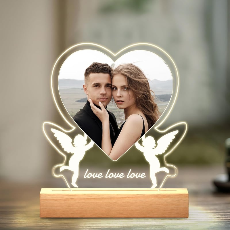 Personalized Photo Plaque for Couples - Custom Anniversary Gift