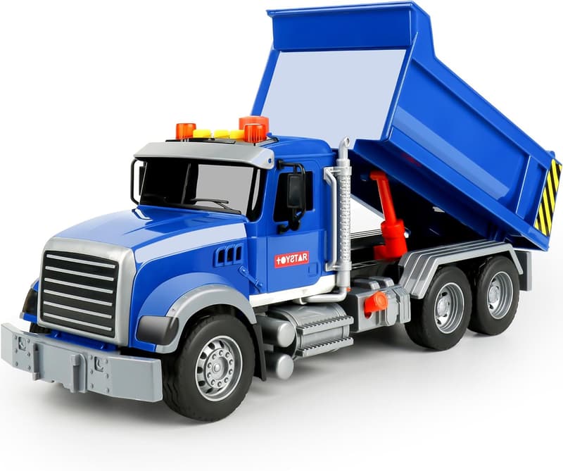 Toddler Dump Truck Toy with Lights & Sounds - Gift for Boys 3-5