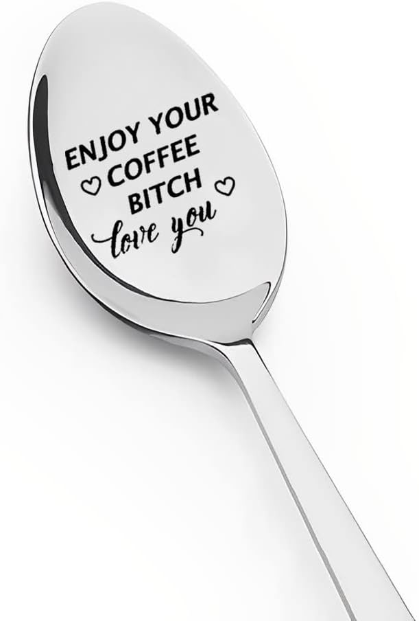 Best Friend Coffee Spoon Gift for BFFs – Funny Birthday Present