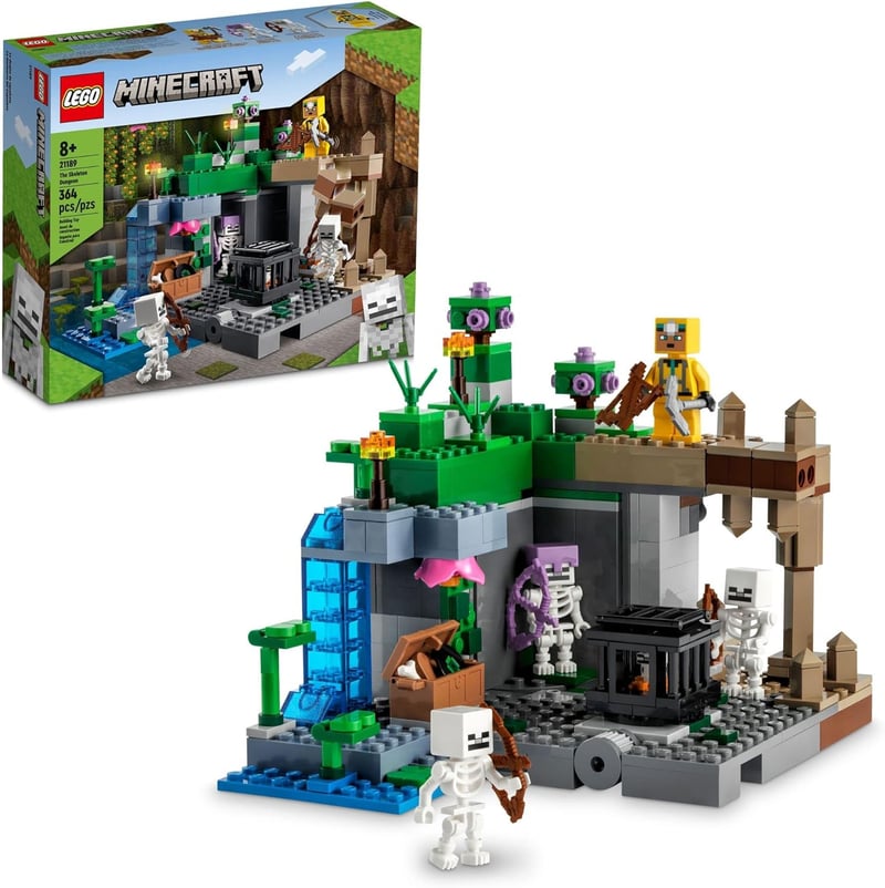 LEGO Minecraft Skeleton Dungeon Building Set for Kids 8+