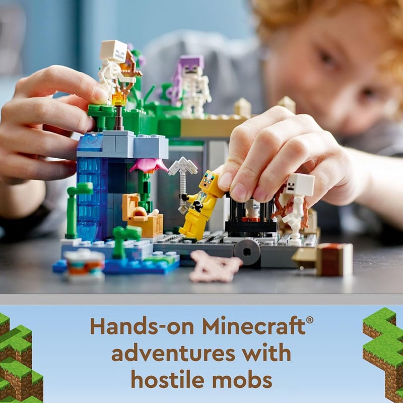 LEGO Minecraft Skeleton Dungeon Building Set for Kids 8+
