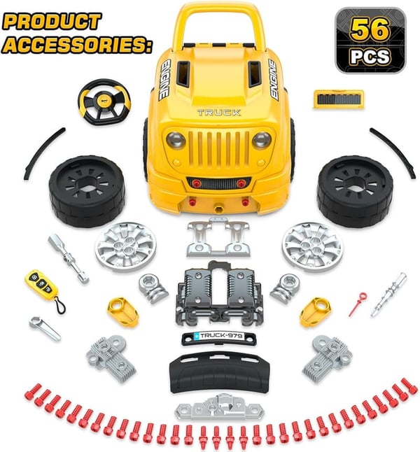 Large Truck Mechanic Repair Set for Boys Ages 3-8