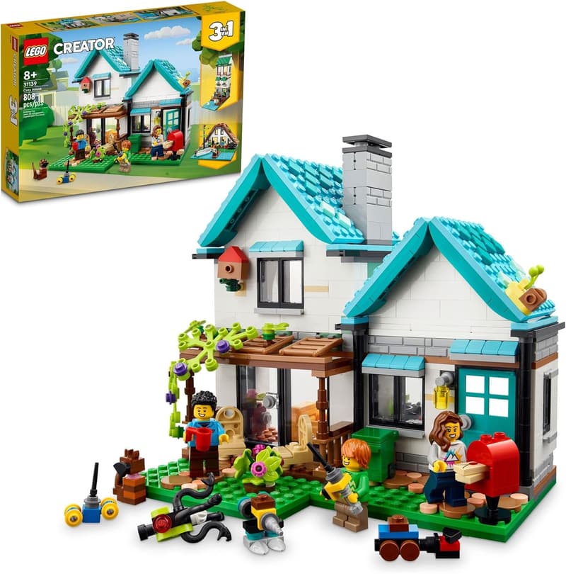 LEGO Creator 3-in-1 Cozy House Building Kit for Kids