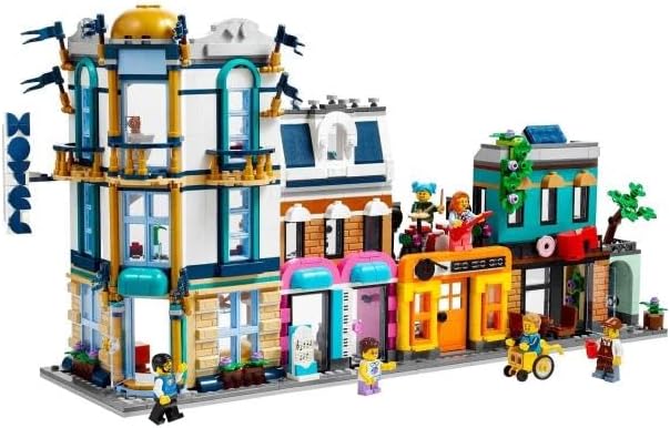 LEGO Creator 3-in-1 Main Street Building Toy Set with Minifigures
