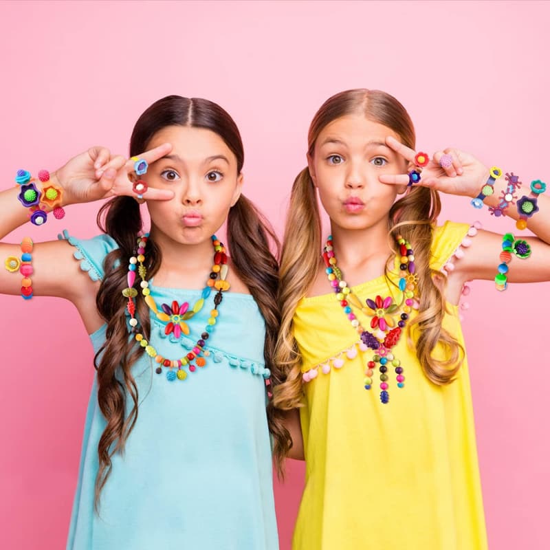Girls' Jewelry Making Kit - Pop Beads for Ages 3-6