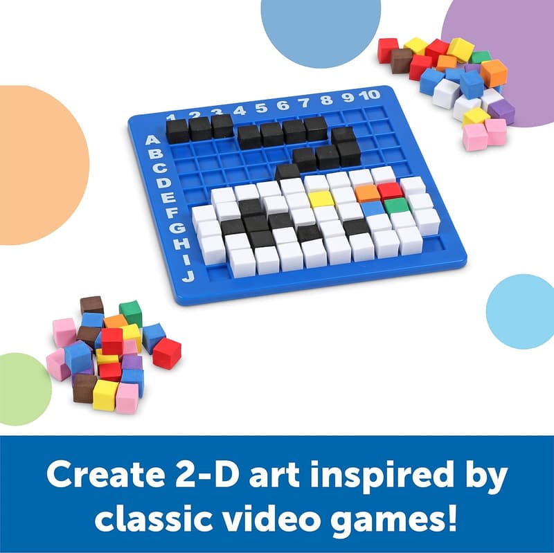 STEM Explorers Pixel Art Challenge for Kids - Math & Creativity