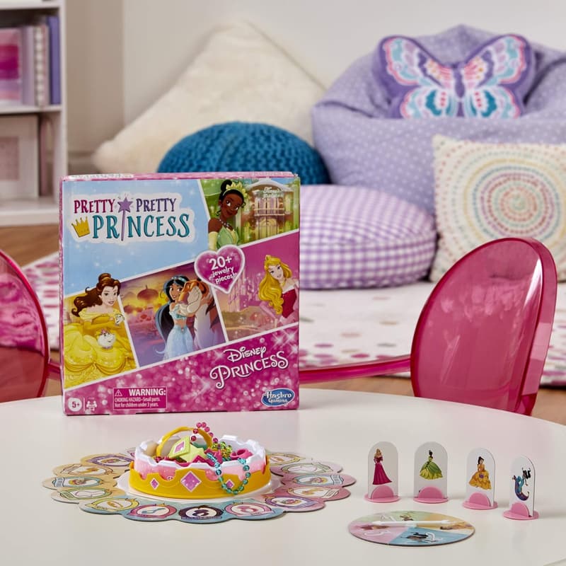 Disney Princess Jewelry Dress-Up Board Game for Kids 5+