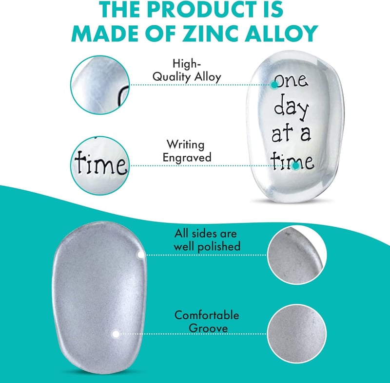 Inspirational Soothing Worry Stone for Friends and Family