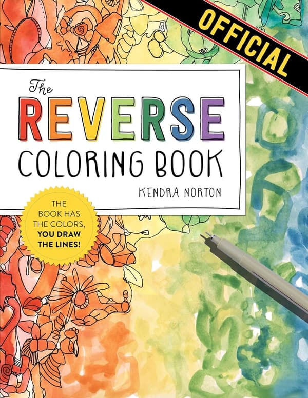 Reverse Coloring Book™: Colorful Lines for Creative Drawing