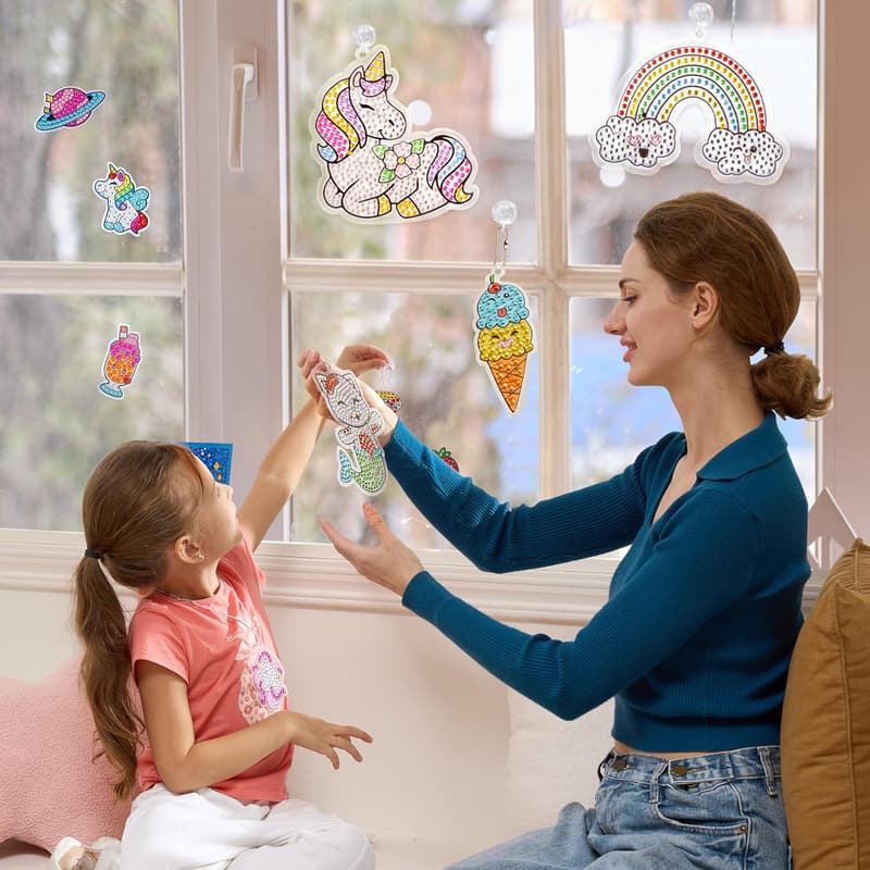 Kids' Gem Painting Kit - 16 Projects for Ages 6-12