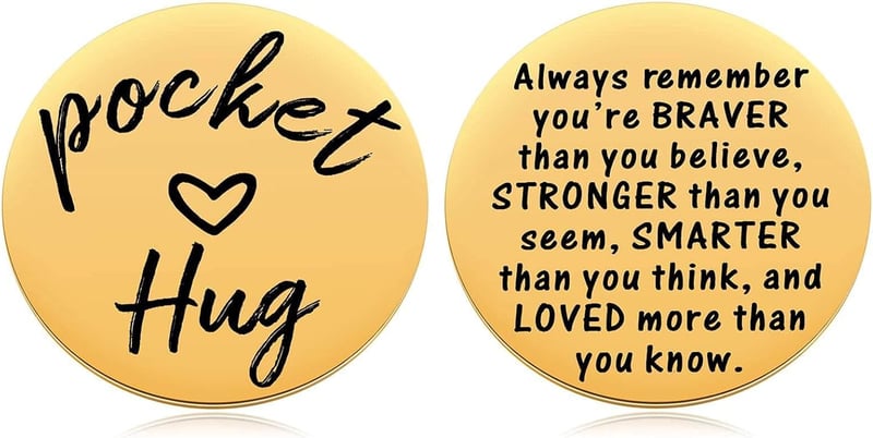 Miss You Pocket Hug Token – Long Distance Gift, 1.5