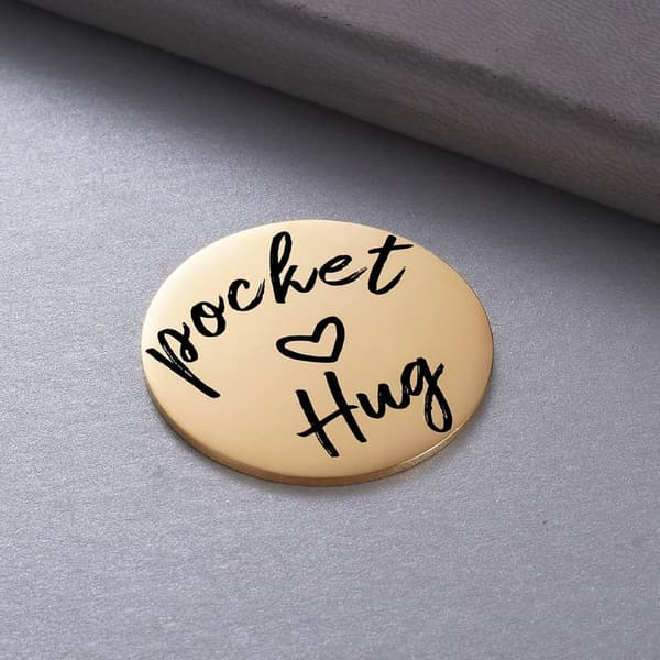 Miss You Pocket Hug Token – Long Distance Gift, 1.5