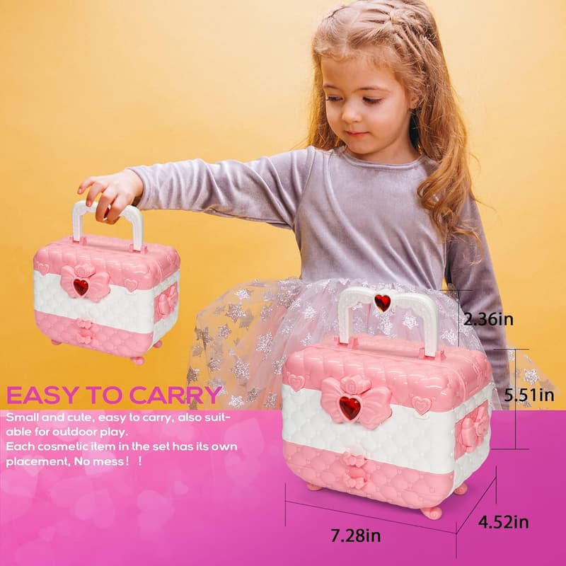 Kids Makeup Kit - Washable, Non-Toxic Toy for Ages 4-12