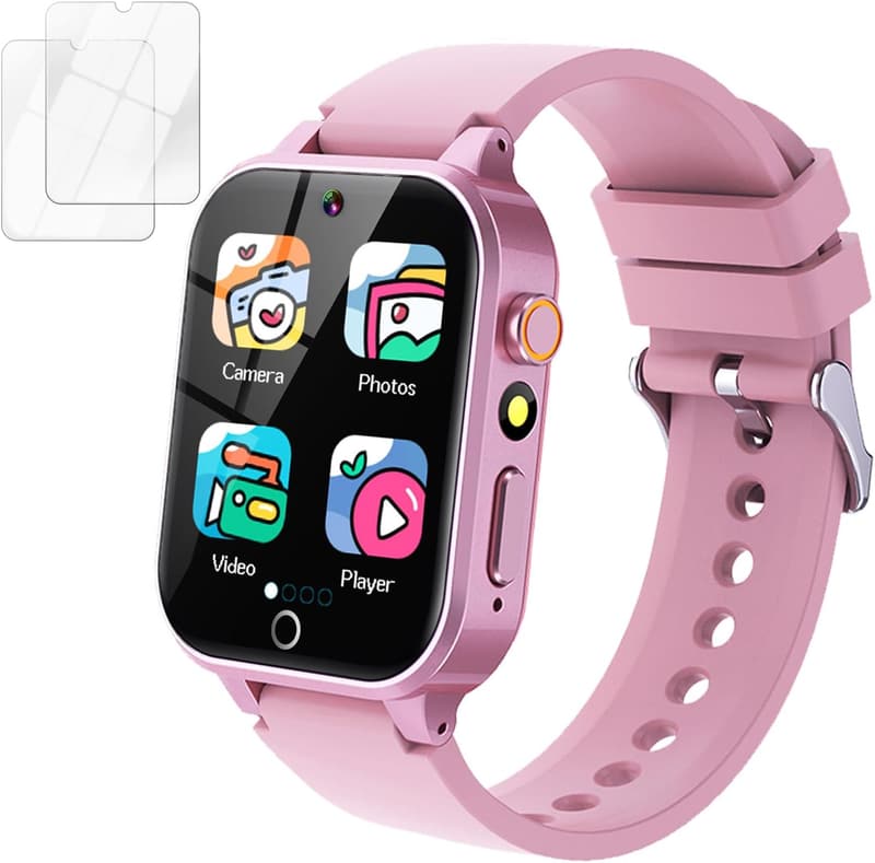 Girls' Birthday Gift: HD Touchscreen Smart Watch with 26 Games