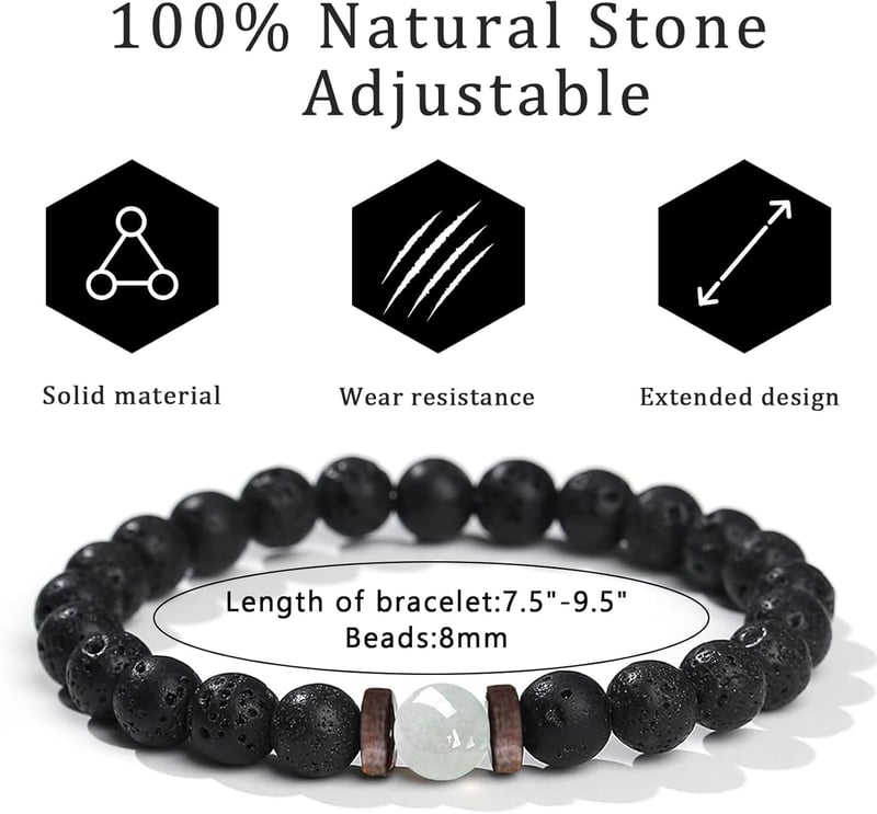 Sober Anniversary Beaded Bracelet Gift for Recovery