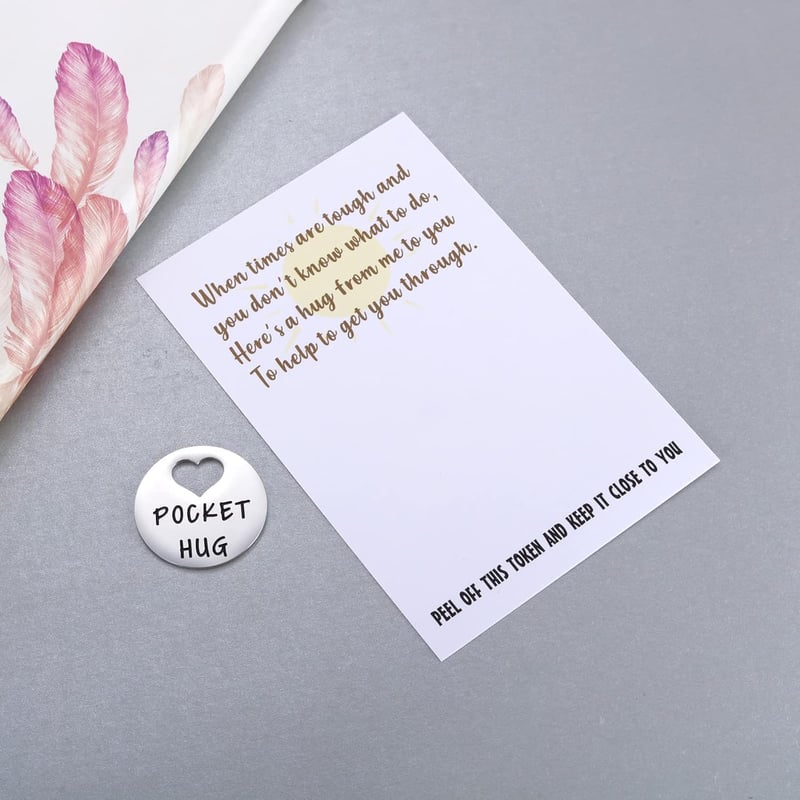 Pocket Hug Keepsake & Card for Friends – Positivity Gift