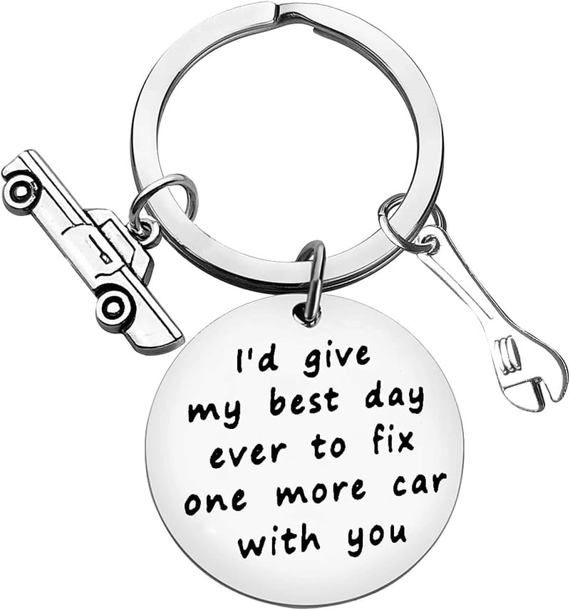 Father's Day Sympathy Keychain for Loss of Dad