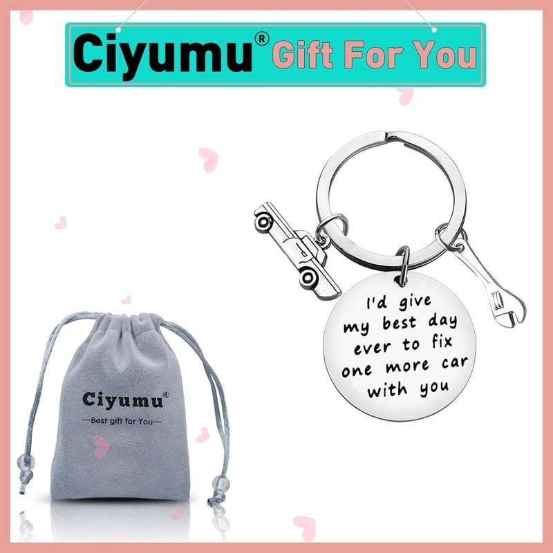 Father's Day Sympathy Keychain for Loss of Dad