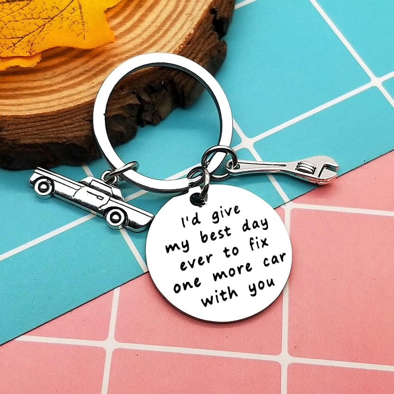 Father's Day Sympathy Keychain for Loss of Dad
