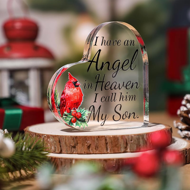 Memorial Glass Table Decoration for Loss of Loved One