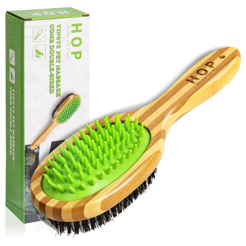 Silicone Dog Brush for Detangling & Shedding, Pet Gift