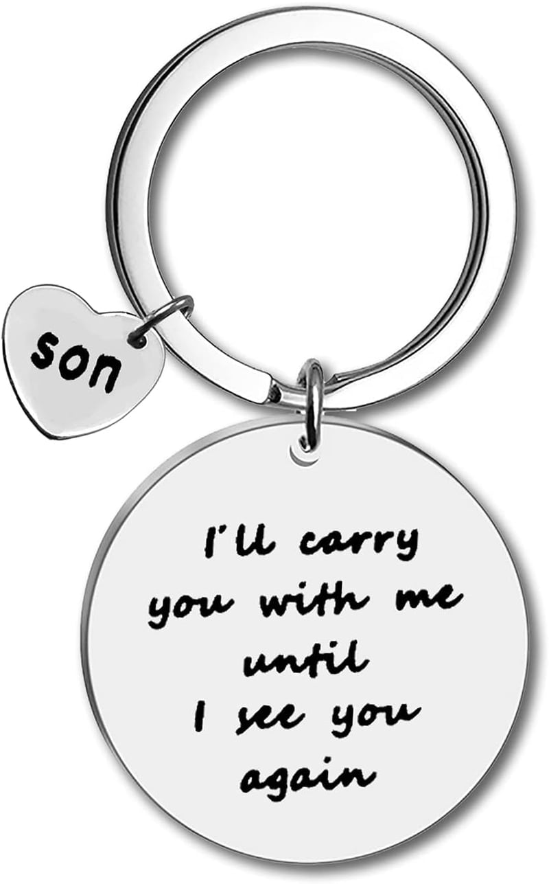 Sympathy Gift Keychain for Parents – Son Memorial Remembrance