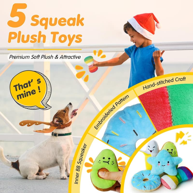 Luxury Dog Chew Toys Set - 25 Pack for Teething Puppies