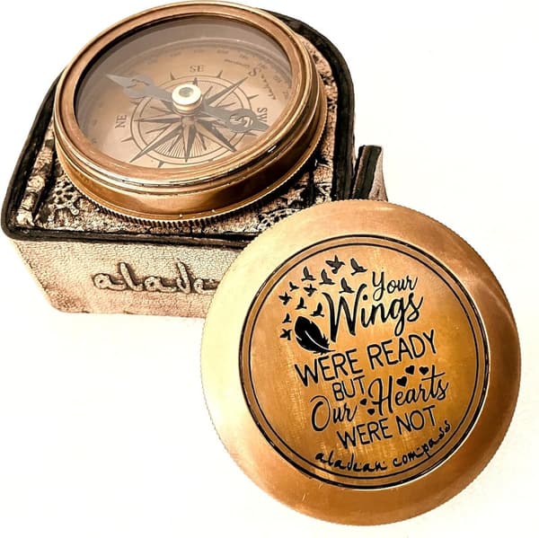 Memorial Gift Compass for Sympathy & Remembrance