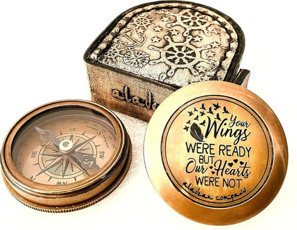 Memorial Gift Compass for Sympathy & Remembrance
