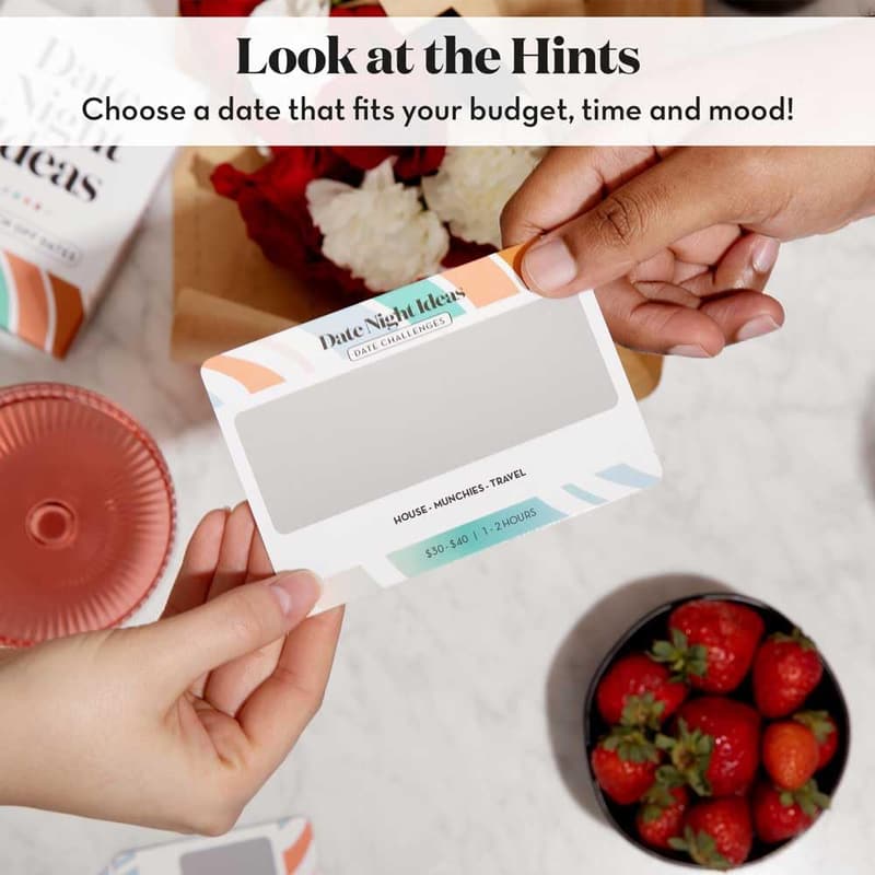 Scratch Off Date Night Ideas Card Game for Couples