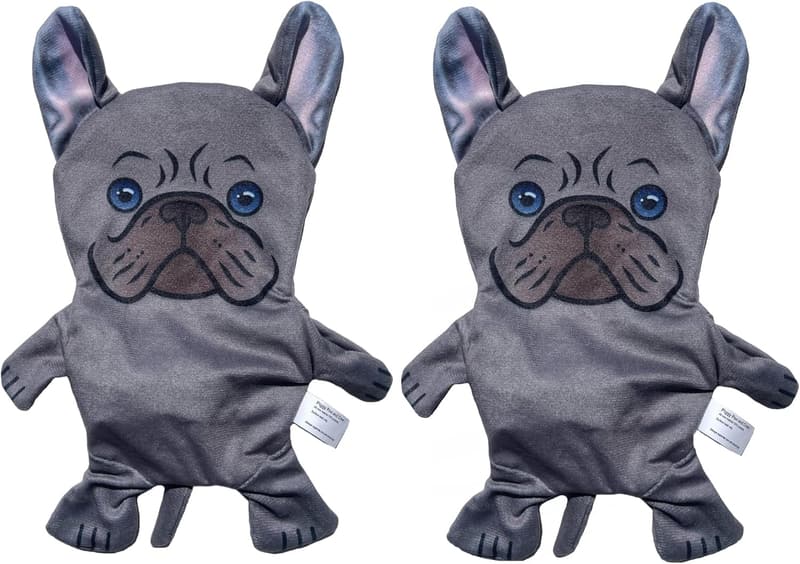 French Bulldog Crinkle Squeaker Fetch Toys - 2 Pack for Dogs