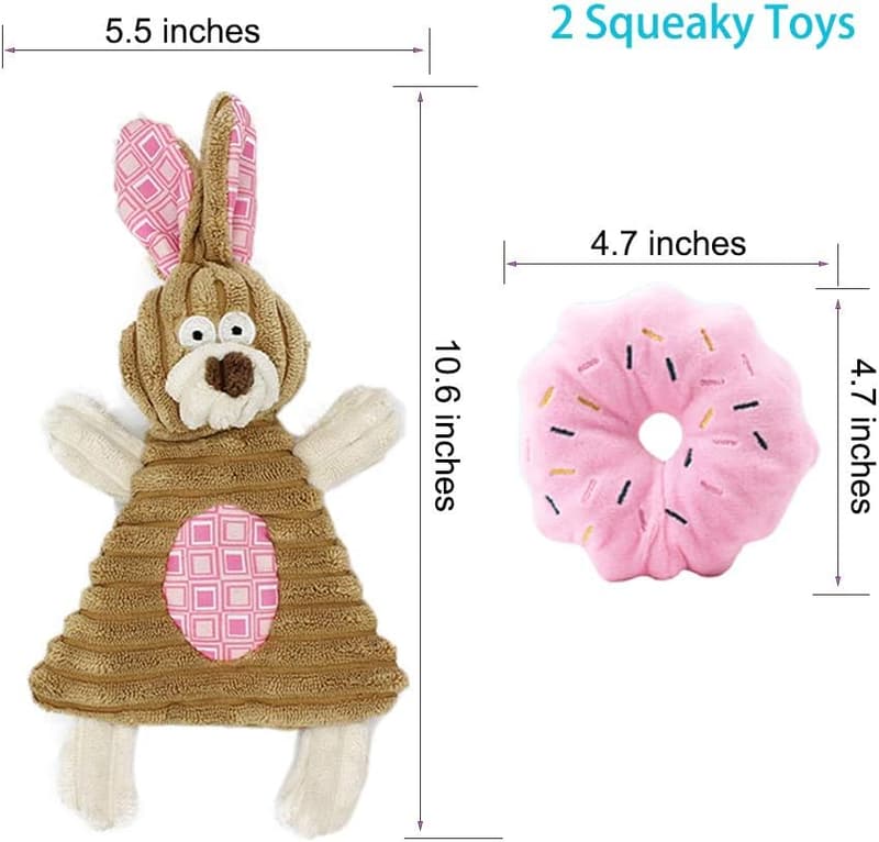 Pink 5-Pack Teething Chew Toys for Small Dogs