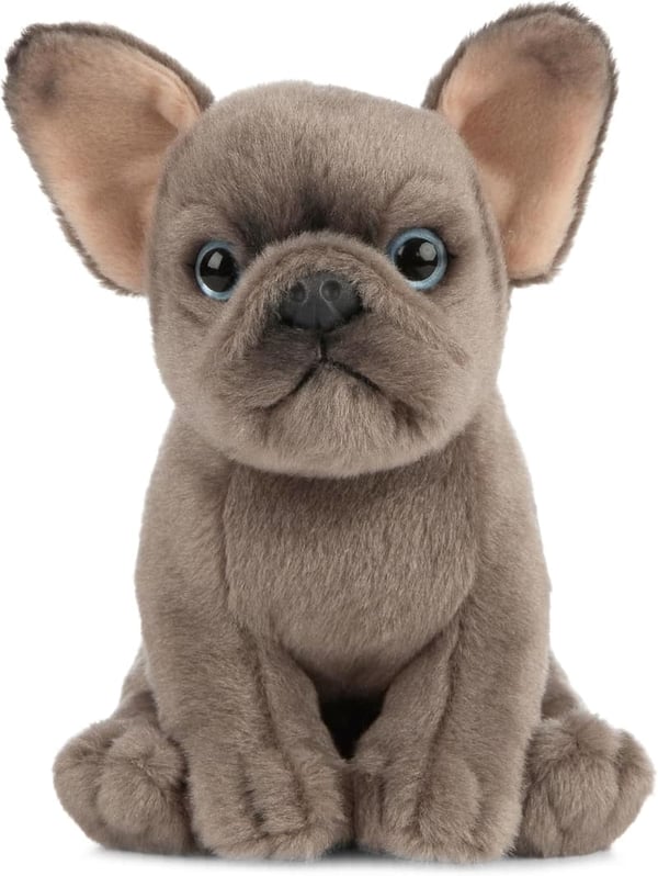 Fluffy 6-Inch French Bulldog Stuffed Animal for Kids