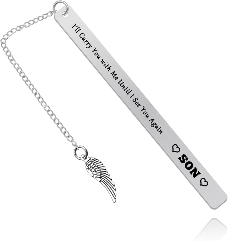 Sympathy Gift Bookmark in Memory of Son for Parents
