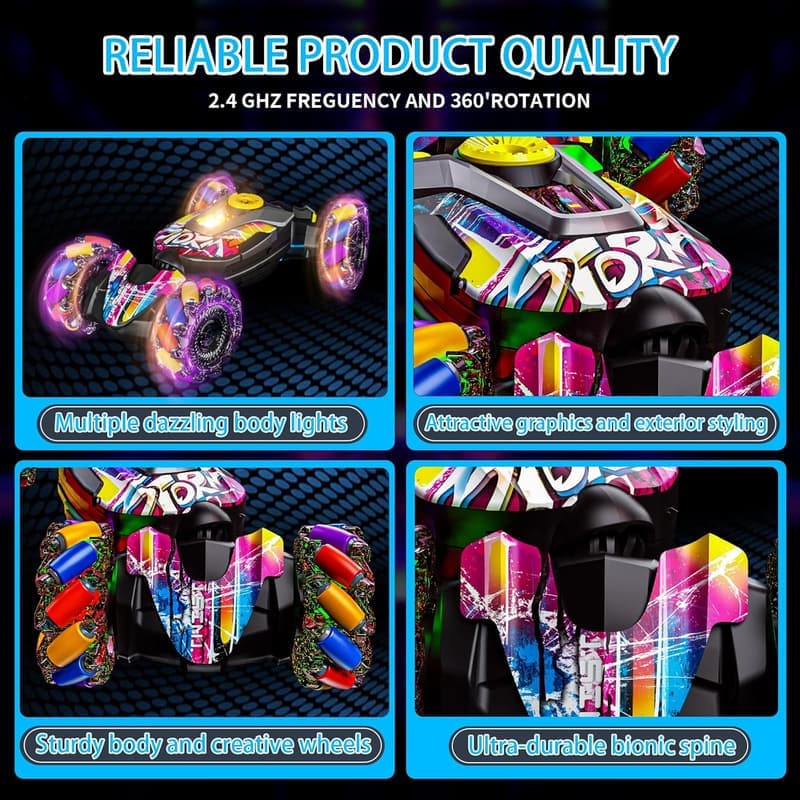 Gesture Sensing RC Stunt Car for 3-6 Year Old Boys