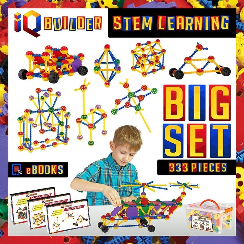 Educational Building Blocks Set for Kids Ages 5-10