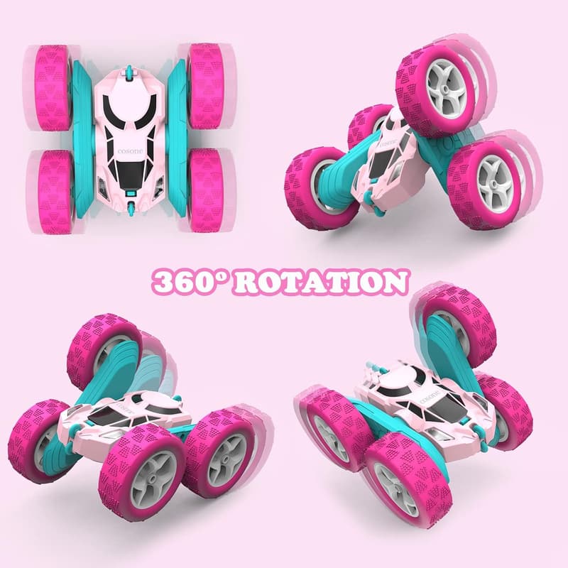Remote Control Stunt Car for Girls - 4WD Off-Road Toy