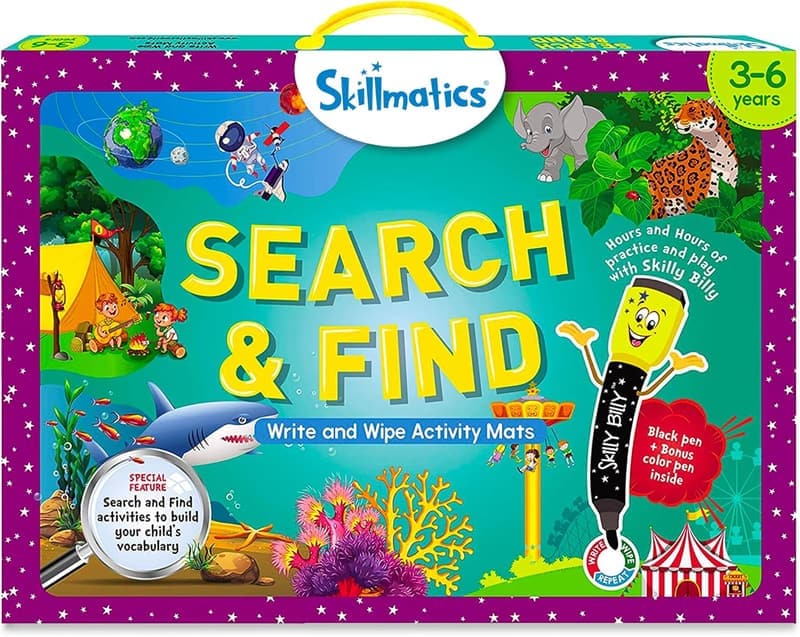 Skillmatics Search and Find Game - Reusable Preschool Learning Activity