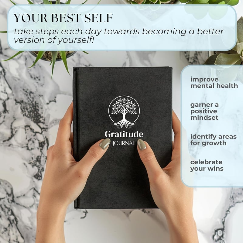 Self Care Gratitude Journal for Women - Daily Wellness & Mental Health