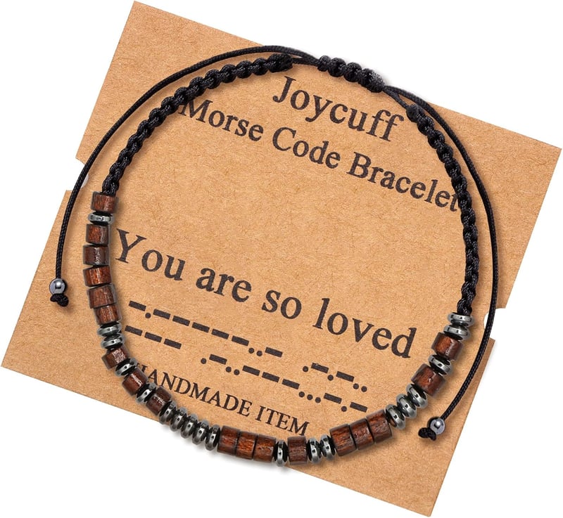 Inspirational Morse Code Bracelet for Women - Birthday Gift