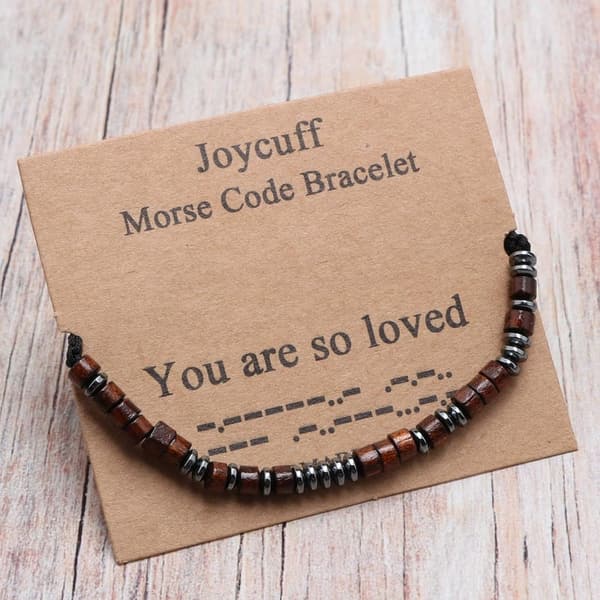 Inspirational Morse Code Bracelet for Women - Birthday Gift