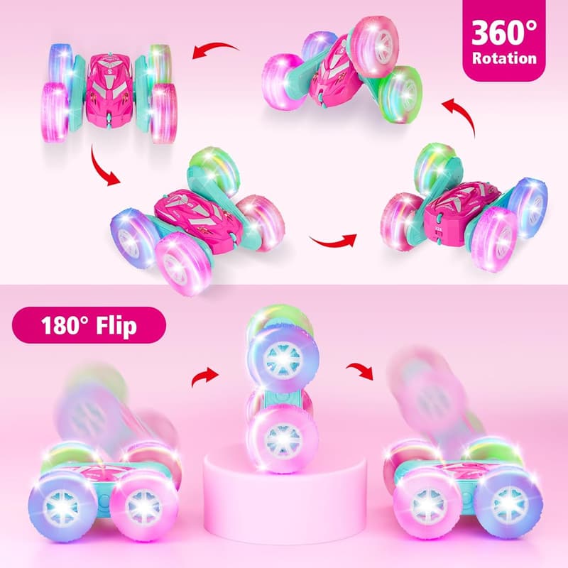 Pink Remote Control Car for Girls, 3-12 年, 生日禮物