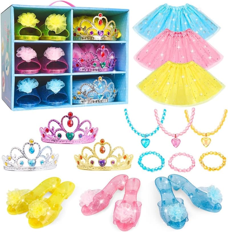 Princess Dress-Up Clothes Set for Toddlers with Accessories