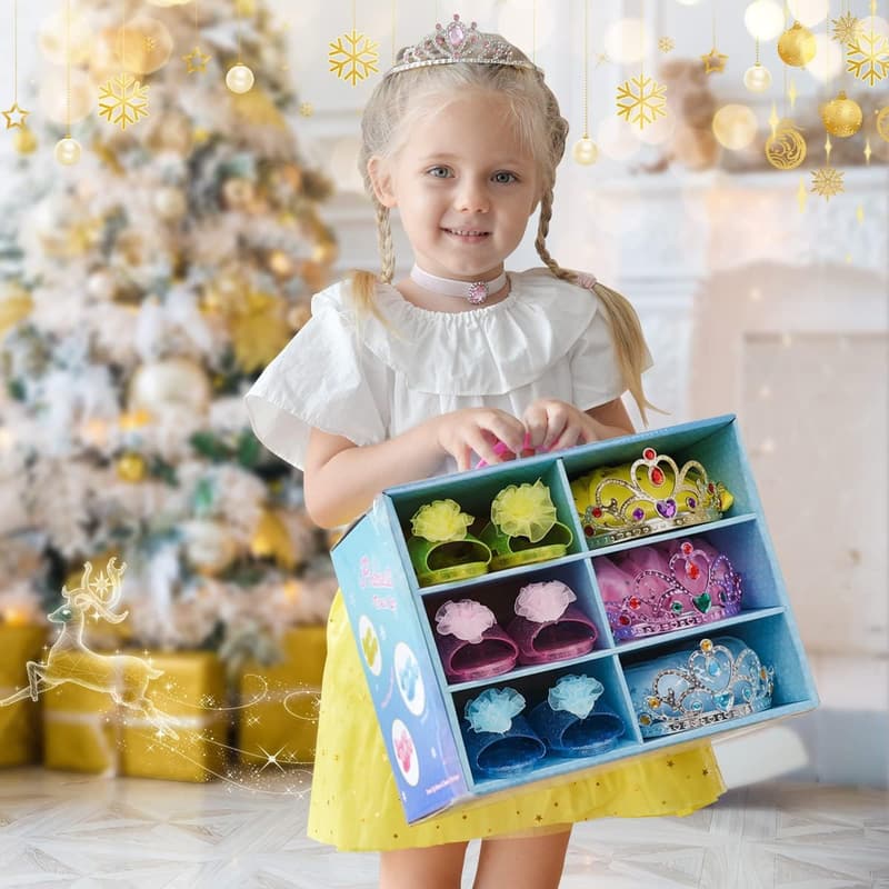 Princess Dress-Up Clothes Set for Toddlers with Accessories