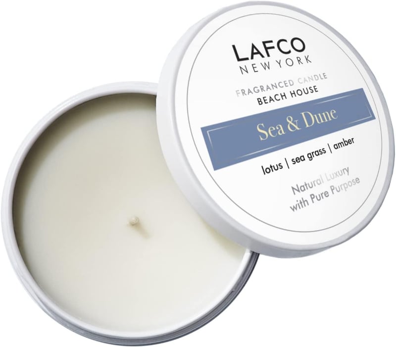 Travel Candle, Sea & Dune Scent - 4 oz - 20 Hour Burn Time
