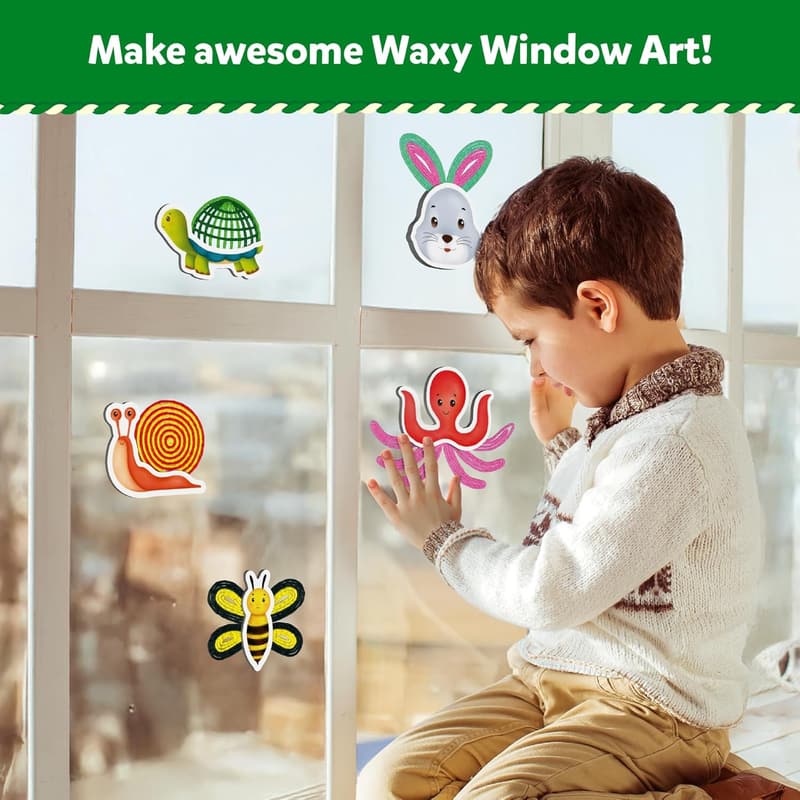 Reusable Beeswax Craft Kit - 100 Bendable Waxy Sticks for Kids