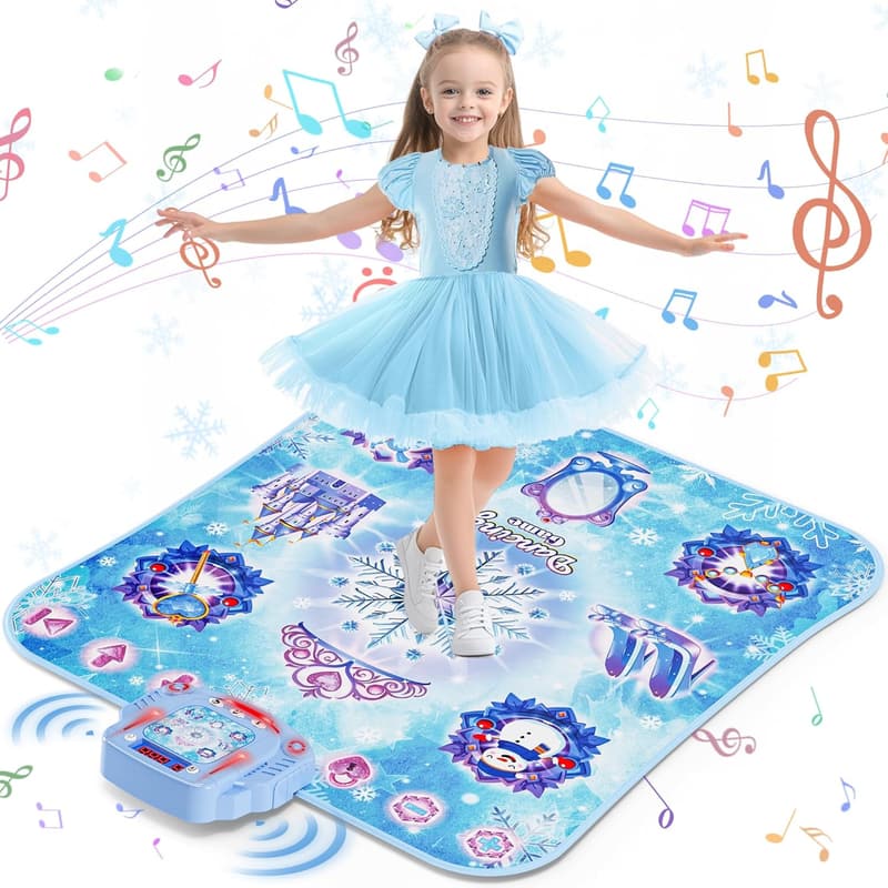 Wireless Bluetooth Dance Mat for Kids with LED Lights - 生日禮物