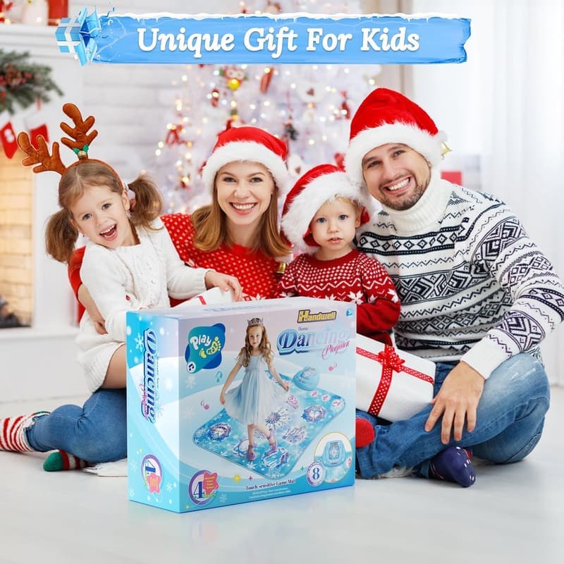 Wireless Bluetooth Dance Mat for Kids with LED Lights - 生日禮物